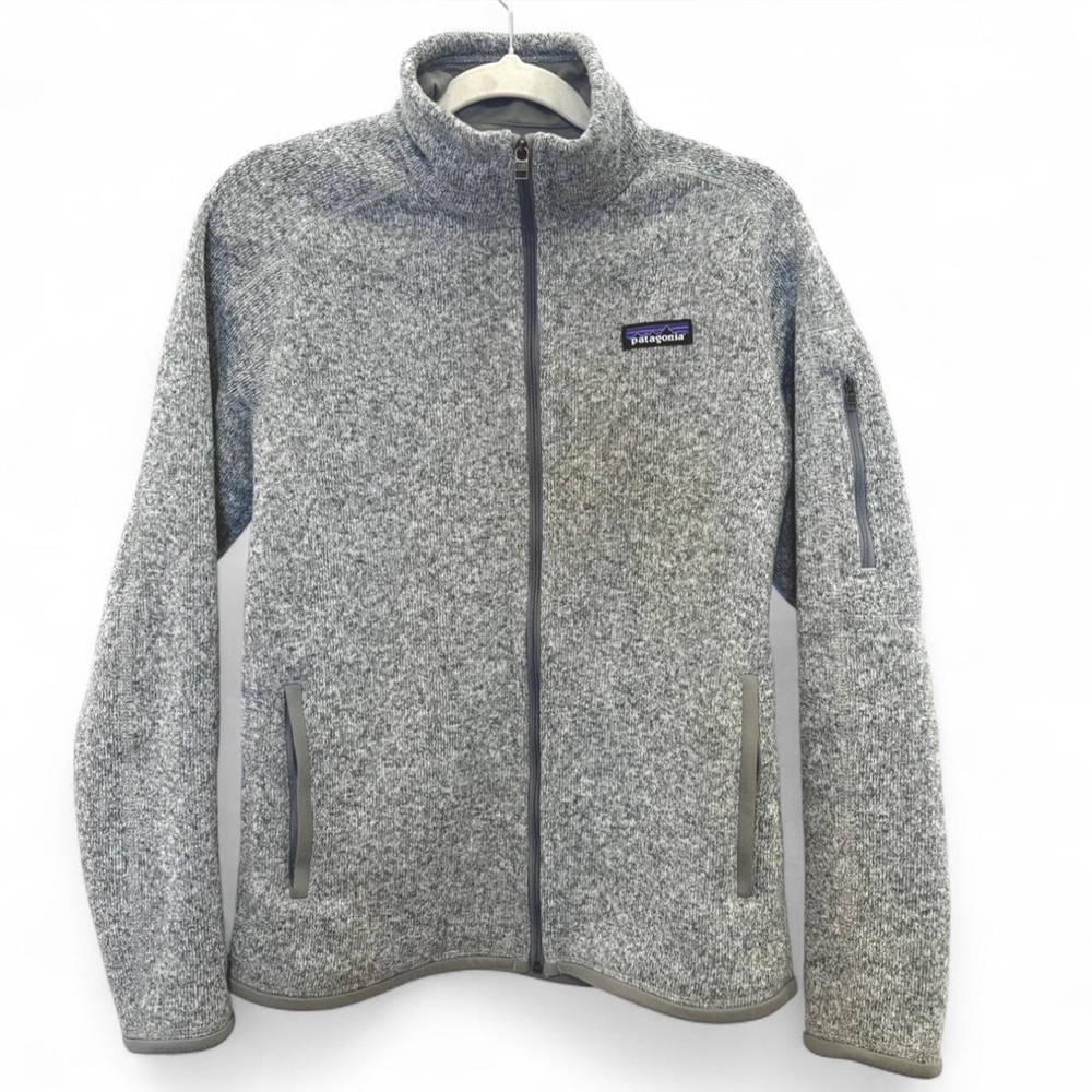 Women’s Patagonia Better Sweater Full Zip Fleece Gray Jacket Size Small